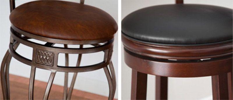 tabourets en bois ou en métal